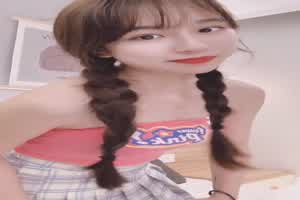 最近非常火的91女神 不见星空 绑双马尾超萌  背景图片