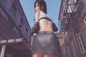 【final fantasy】tifa插进蒂法的大屁股如此舒服  背景图片