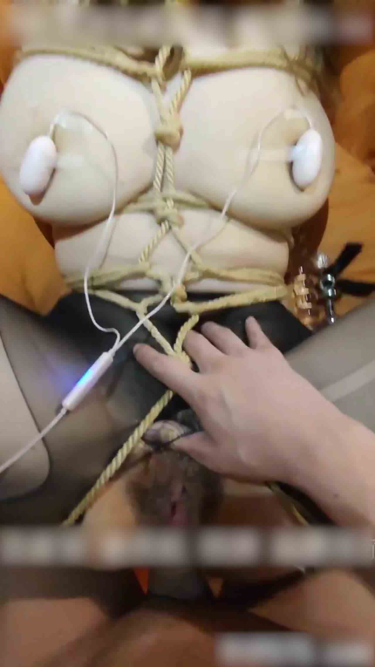  [高清]丧志巨乳母狗肉便器，被主人任意开发三洞 的剧照4