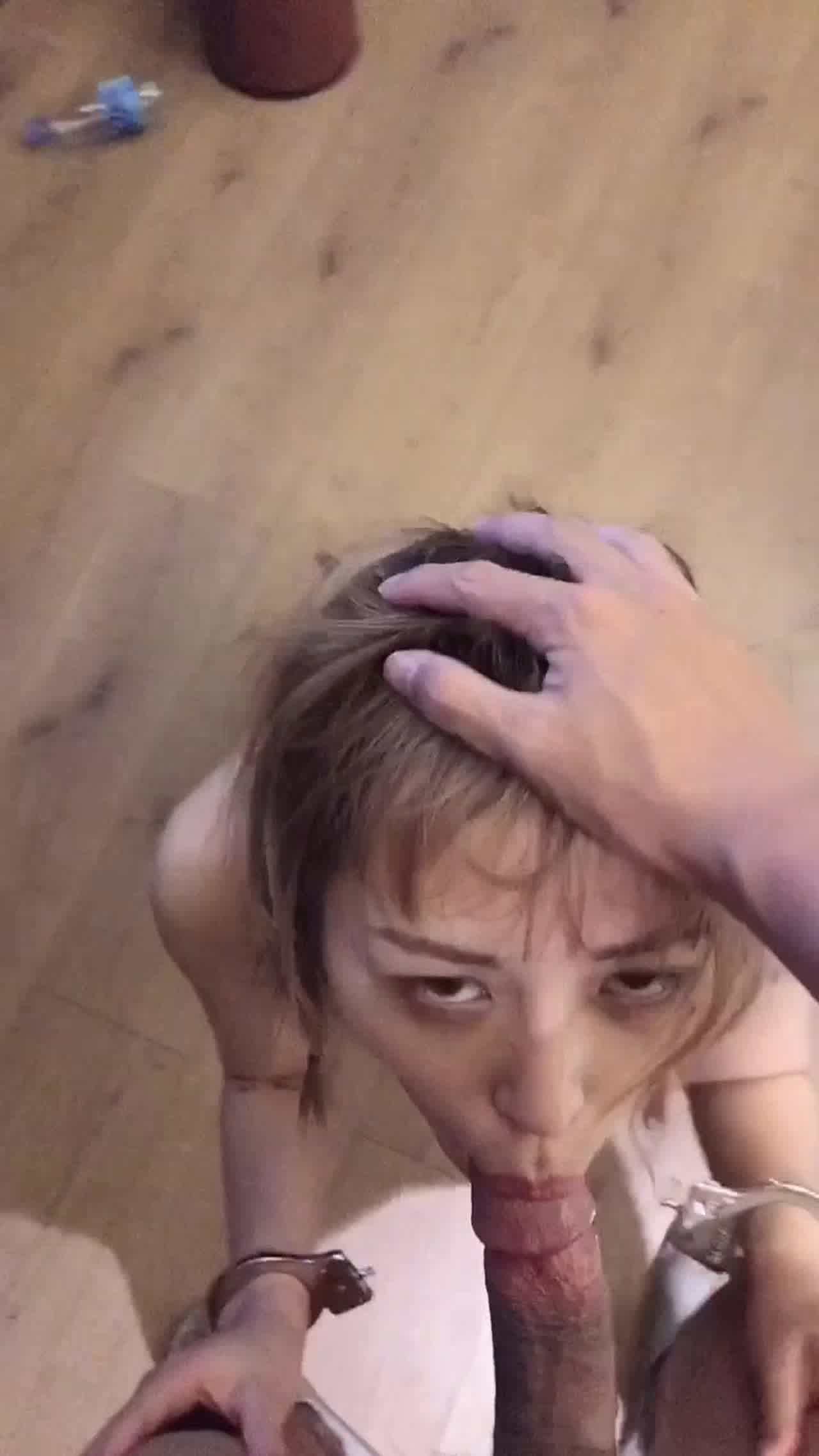  小蓝 命令小母狗过来口交 的剧照7